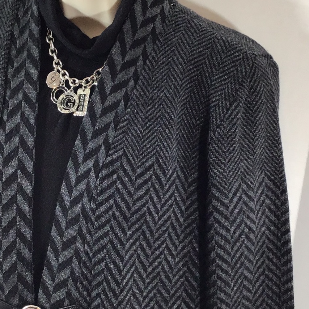 Soft Surroundings wool blend chevron cardigan